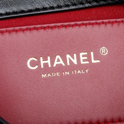 Chanel Black Quilted Calfskin Leather Mini CC Matelasse Flap Bag