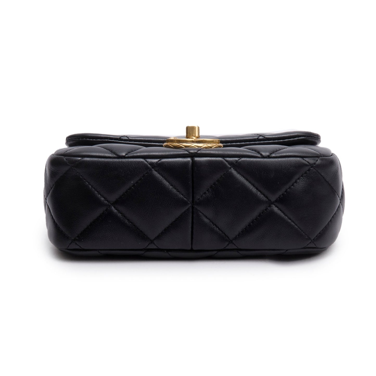 Chanel Black Quilted Calfskin Leather Mini CC Matelasse Flap Bag
