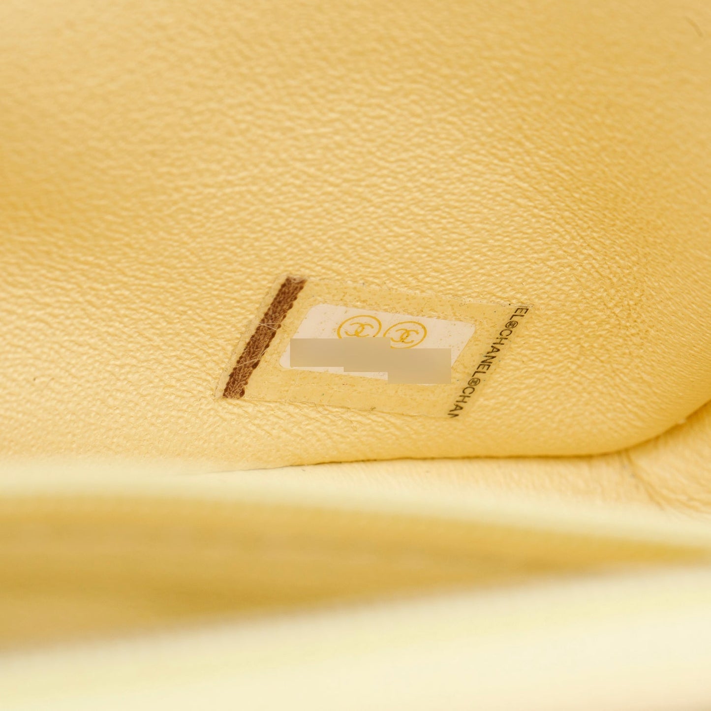 Chanel 2020 Yellow Lambskin Quilted Mini Rectangular Flap Bag
