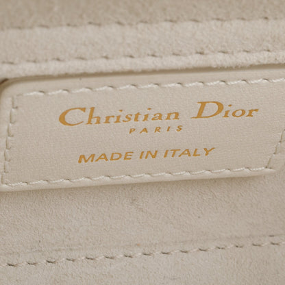 Christian Dior 2024 White Lambskin Cannage Micro Lady D-Joy