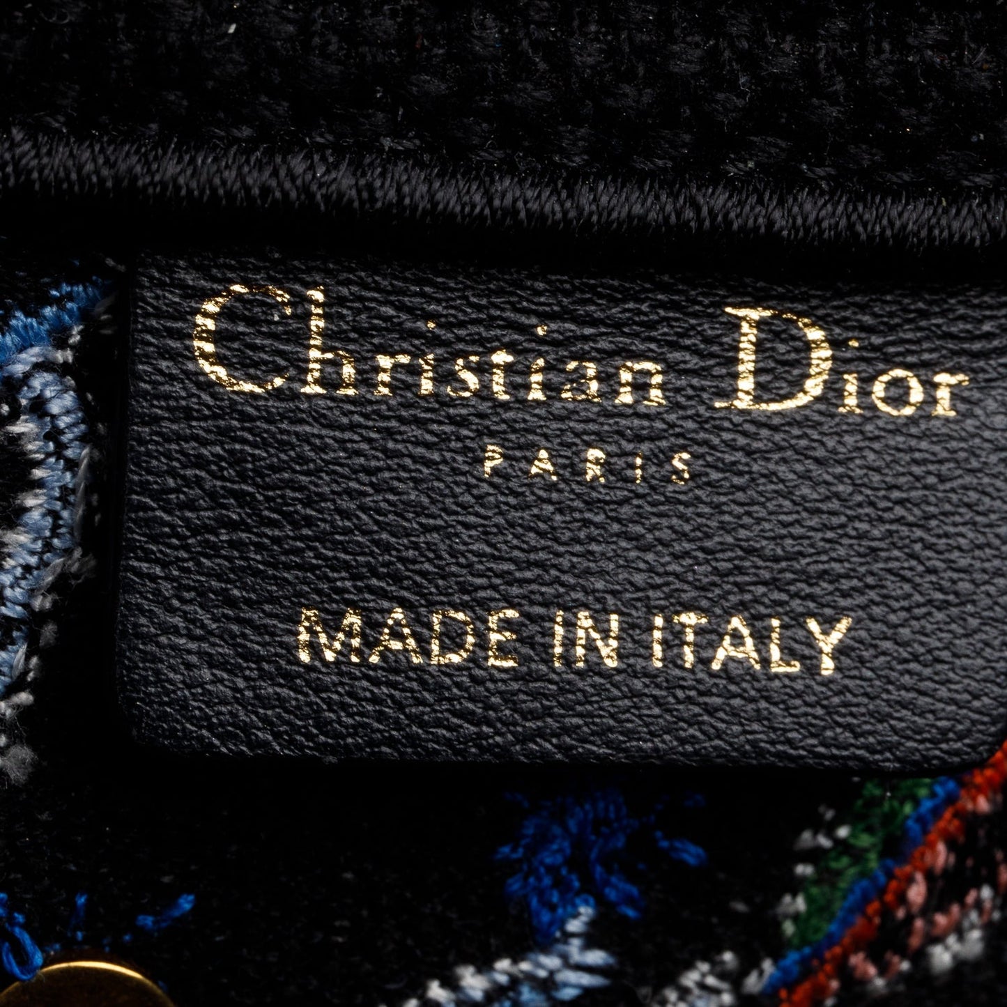Christian Dior Multicolor Canvas Embroidered Zodiac Fantastico Saddle Bag