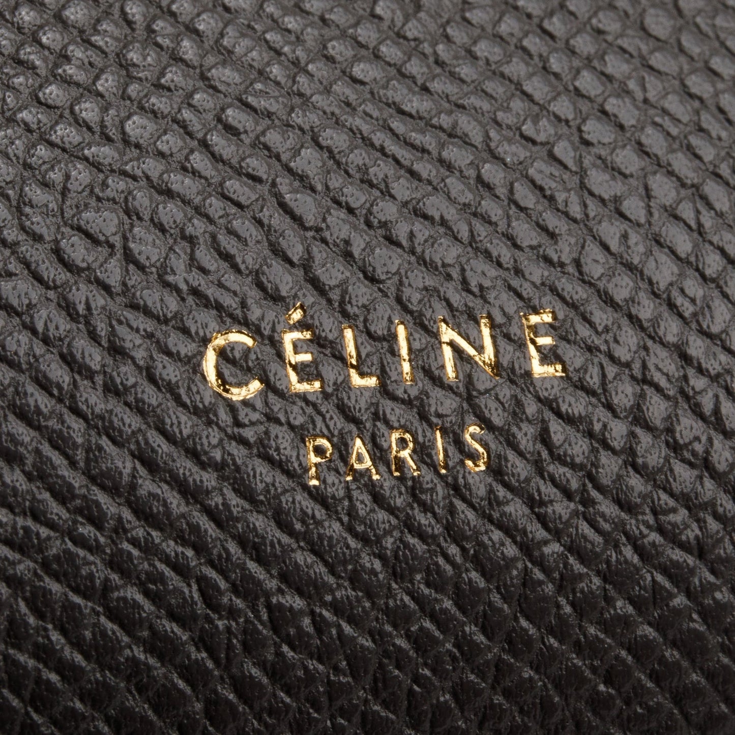 Celine Grey Grained Calfskin Micro Belt Bag
