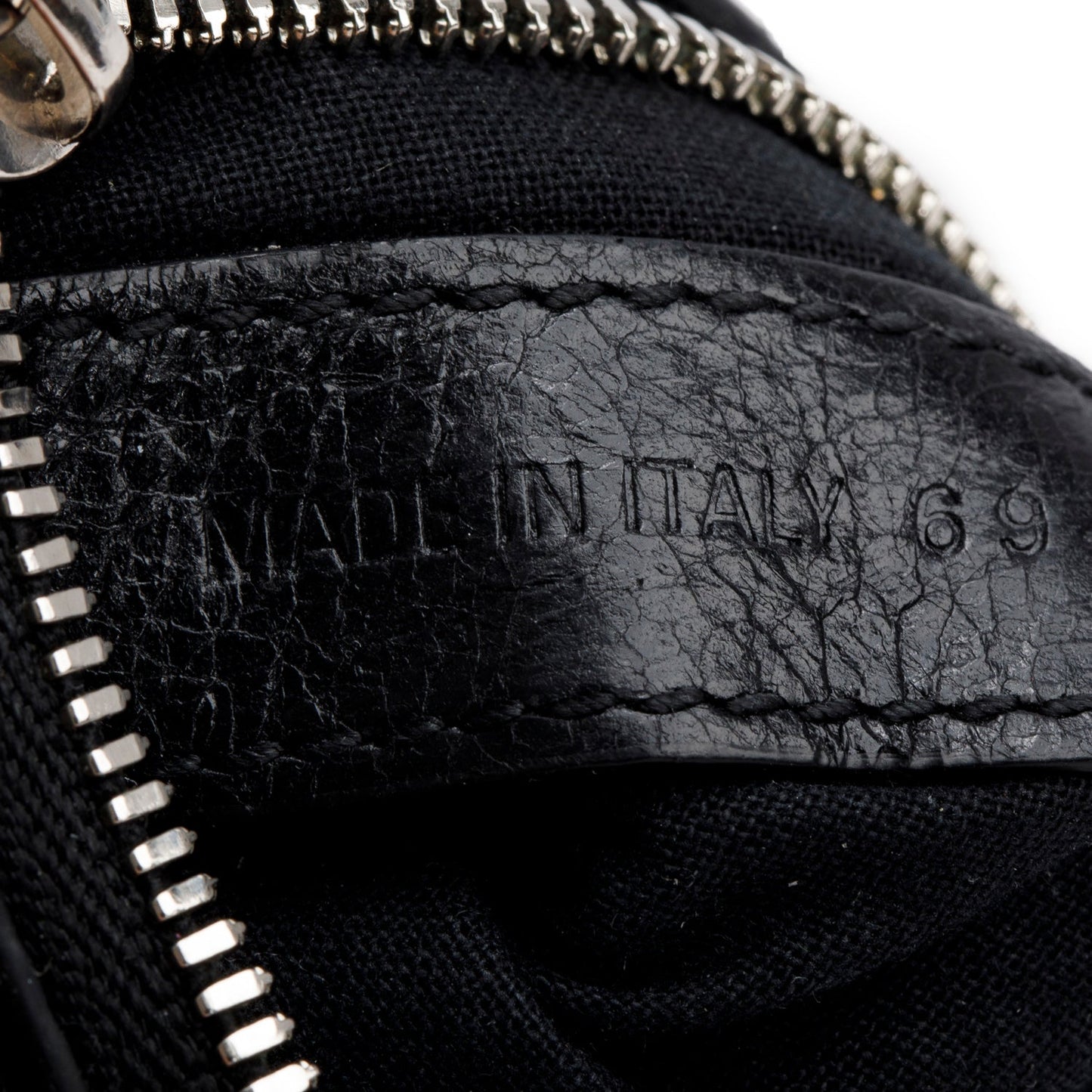Balenciaga Black Arena Leather Le Cagole Coin Purse