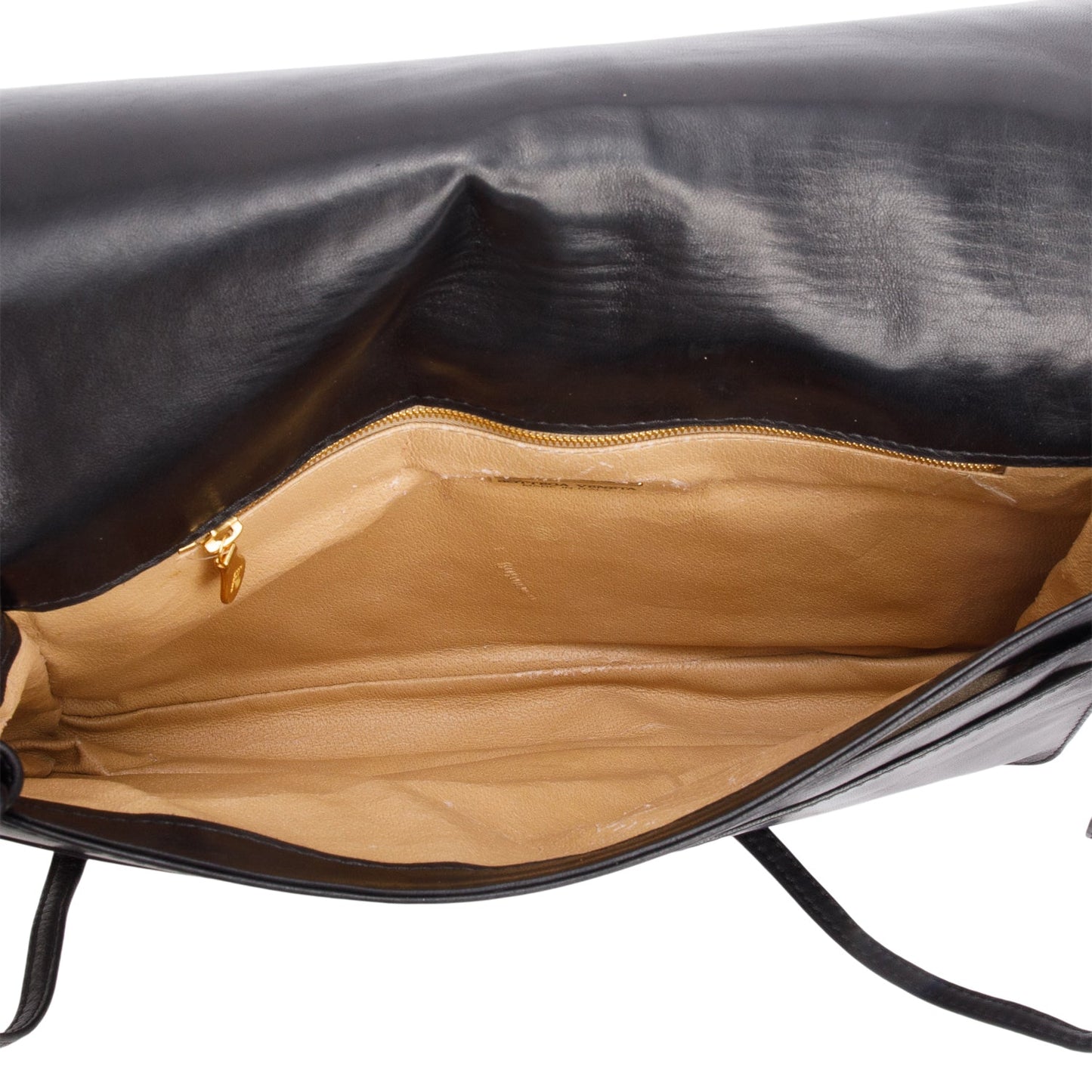 Bottega Veneta Vintage Black Intrecciato Leather Clutch