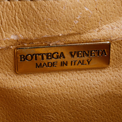 Bottega Veneta Vintage Black Intrecciato Leather Clutch