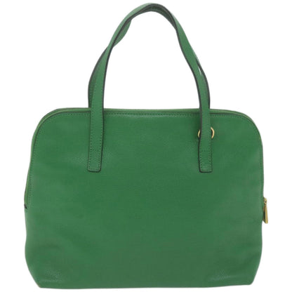 Luxury CELINE Hand Bag Leather 2way Green  66491
