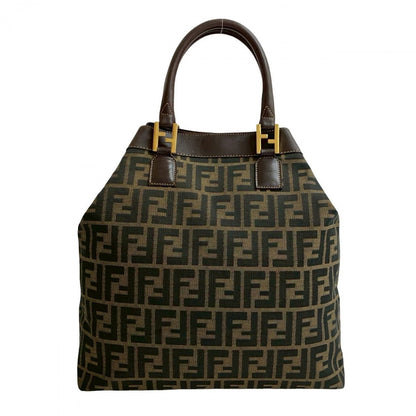FENDI Shoulder Bag canvas Brown