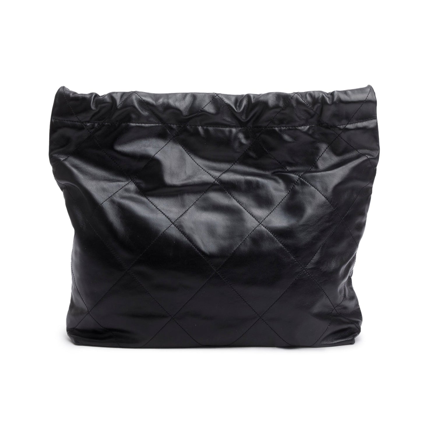 Chanel Black Shiny Calfskin Quilted Small Chanel 22