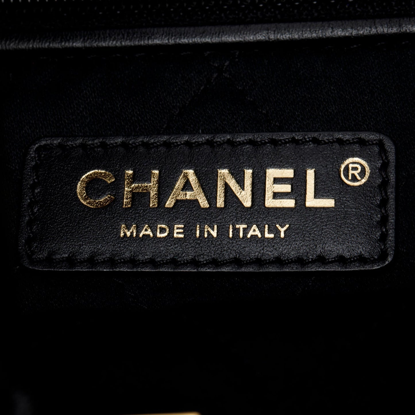 Chanel Black Shiny Calfskin Quilted Small Chanel 22