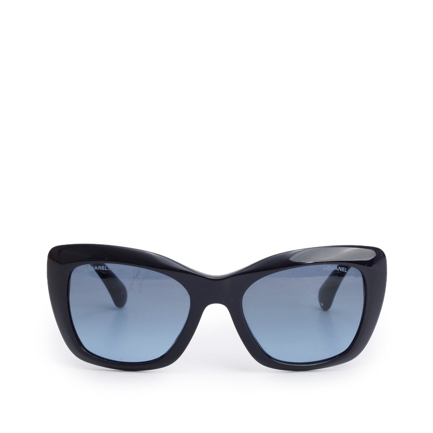 Chanel 2022 Navy S6212 Acetate Cat Eye Sunglasses