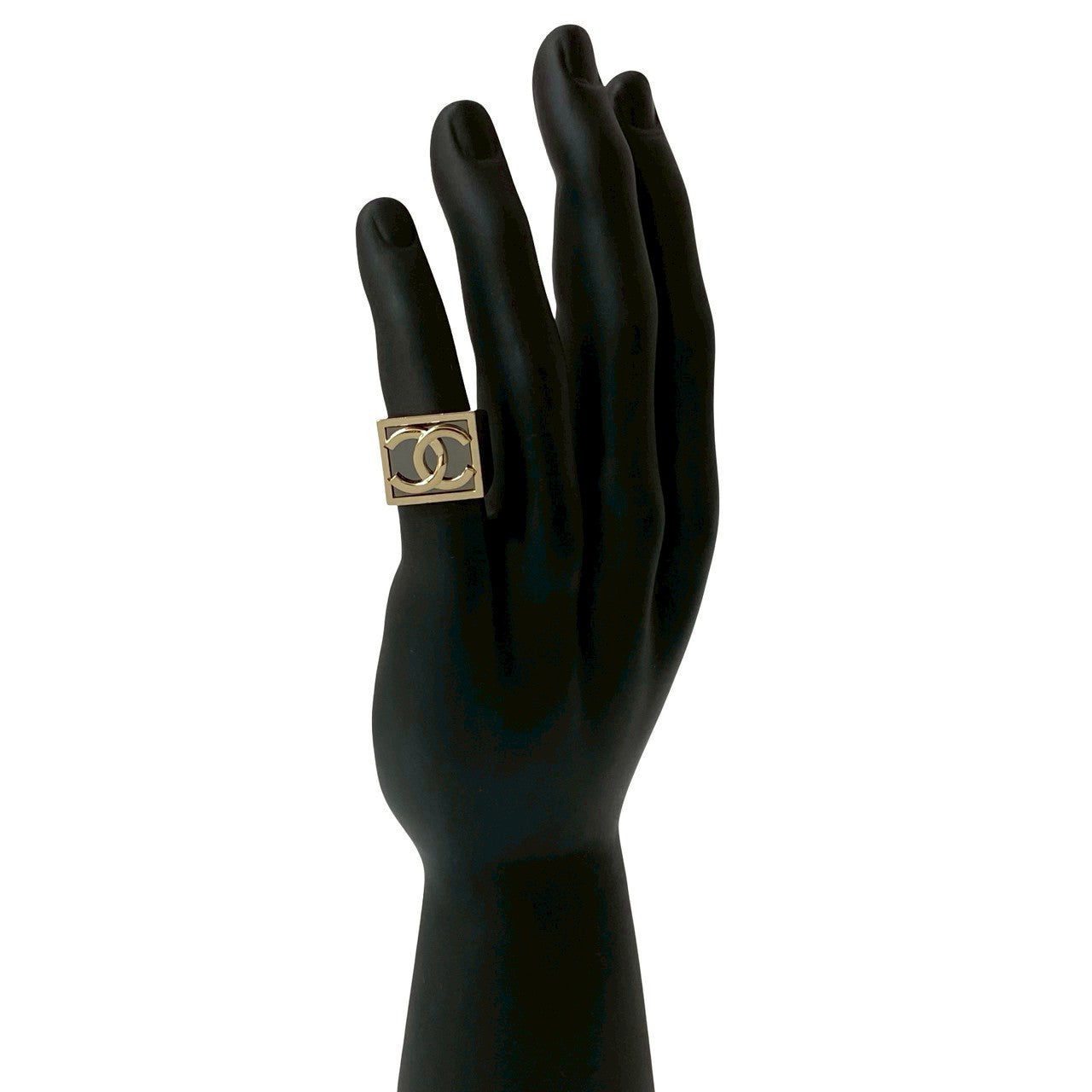 CHANEL Ring alloy Silver