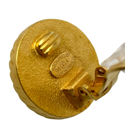 CHANEL Earring Gold Plated gold