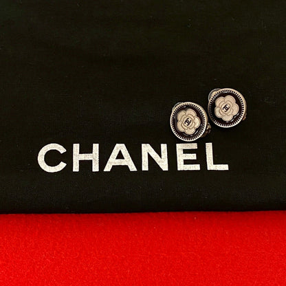 CHANEL Earring alloy Silver