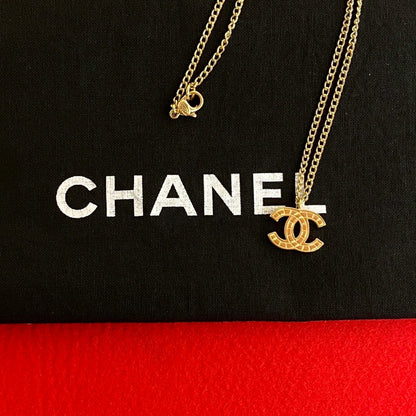 CHANEL Necklace Gold Plated gold