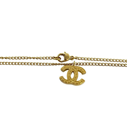 CHANEL Necklace Gold Plated gold