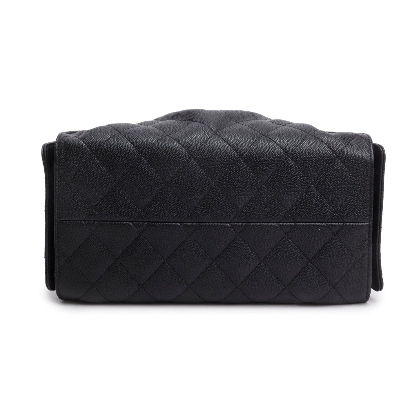 Chanel 2025 Black Caviar Leather 25 Small Bucket Bag