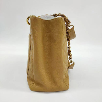 Chanel GST Grand Shopping Tote Camel Caviar Leather PM