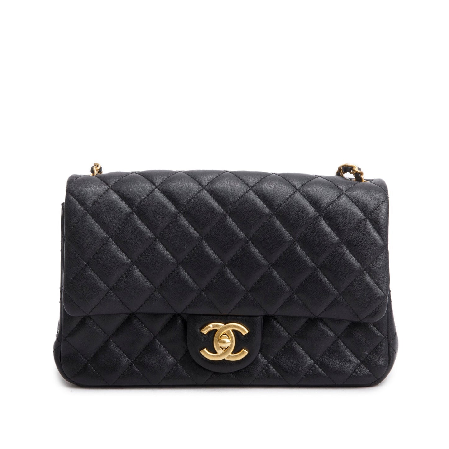 Chanel 2025 Black Lambskin Classic Flap