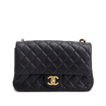 Chanel 2025 Black Lambskin Classic Flap