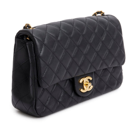 Chanel 2025 Black Lambskin Classic Flap