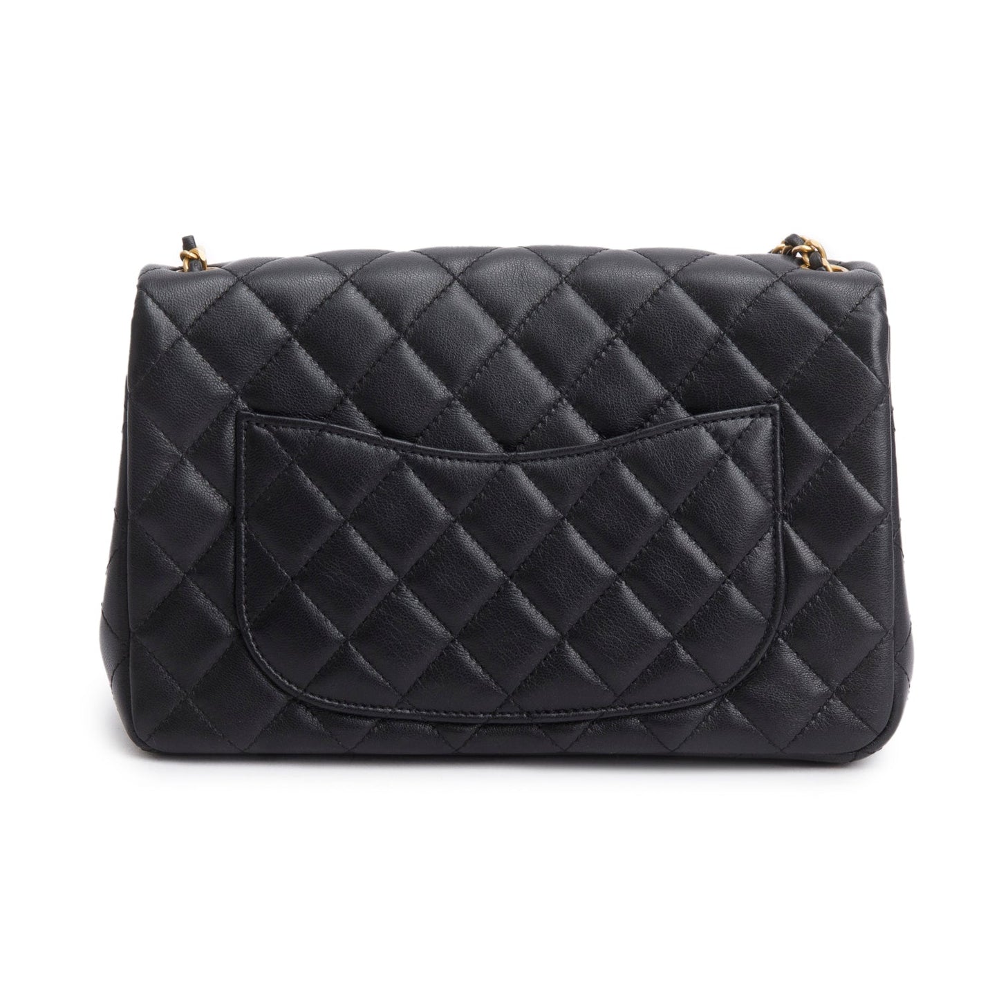 Chanel 2025 Black Lambskin Classic Flap