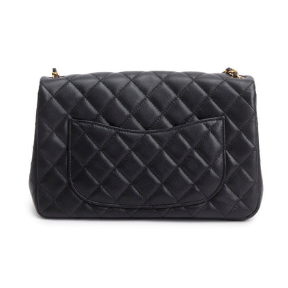Chanel 2025 Black Lambskin Classic Flap
