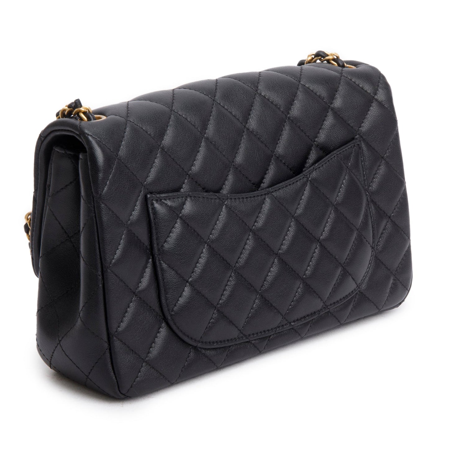 Chanel 2025 Black Lambskin Classic Flap