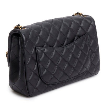 Chanel 2025 Black Lambskin Classic Flap