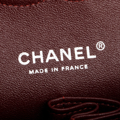 Chanel Black Quilted Lambskin Leather Classic Medium Double Flap Bag