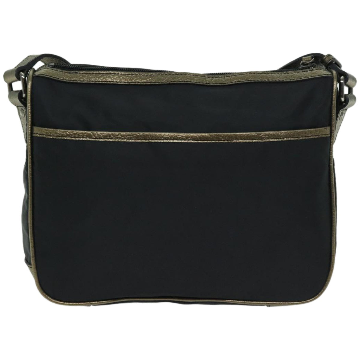 Luxury Burberry Shoulder Bag Nylon Black Auth 66638
