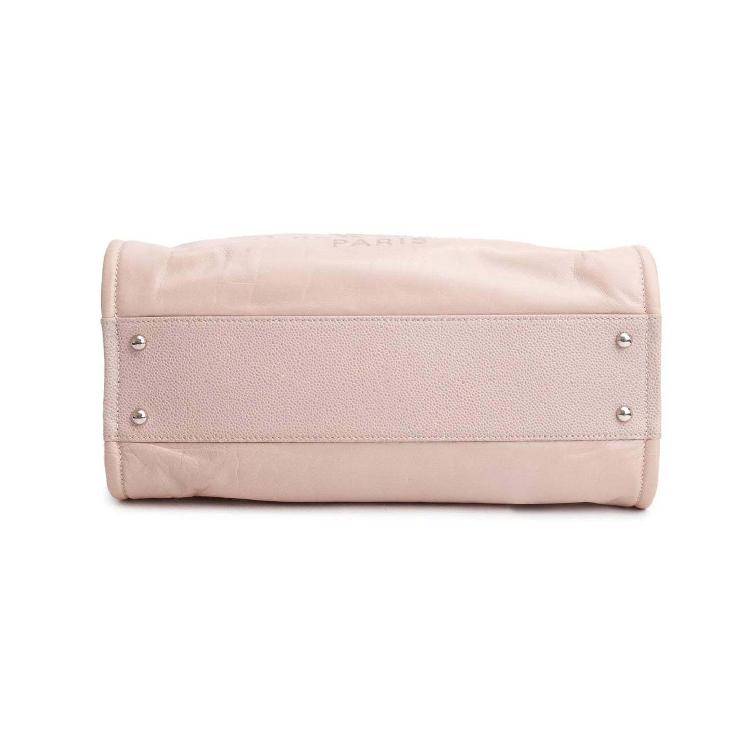 Chanel Pink Glazed Calfskin Small Deauville Tote