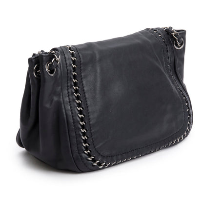 Chanel Black Lambskin Luxe Ligne Accordion Flap Bag