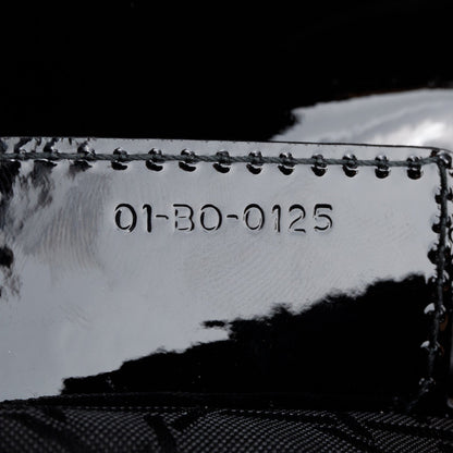 Christian Dior Black Cannage Patent Leather Large Lady Dior