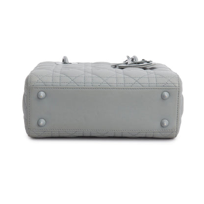 Christian Dior 2020 Gray Ultra Matte Calfskin Cannage Small My ABCDior Lady Dior