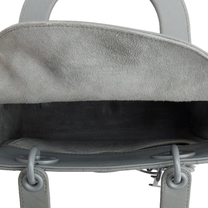 Christian Dior 2020 Gray Ultra Matte Calfskin Cannage Small My ABCDior Lady Dior