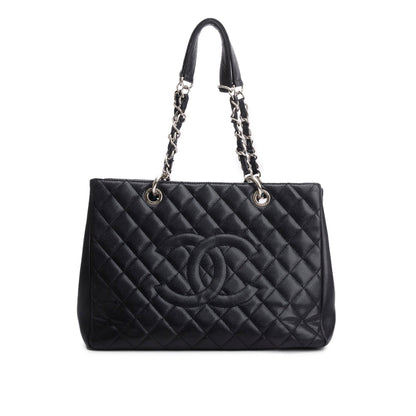 Chanel Black Caviar Leather Grand Shopping Tote (GST)