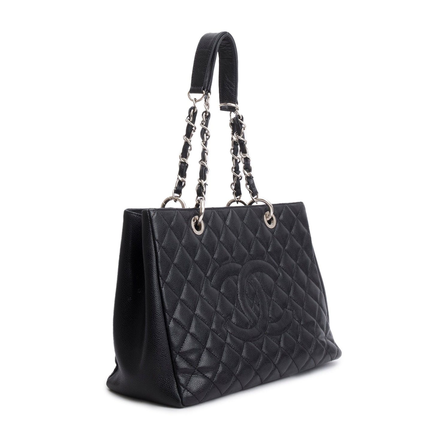 Chanel Black Caviar Leather Grand Shopping Tote (GST)