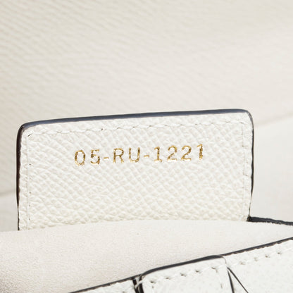 Christian Dior 2021 Cream Grained Calfskin Saddle Bag