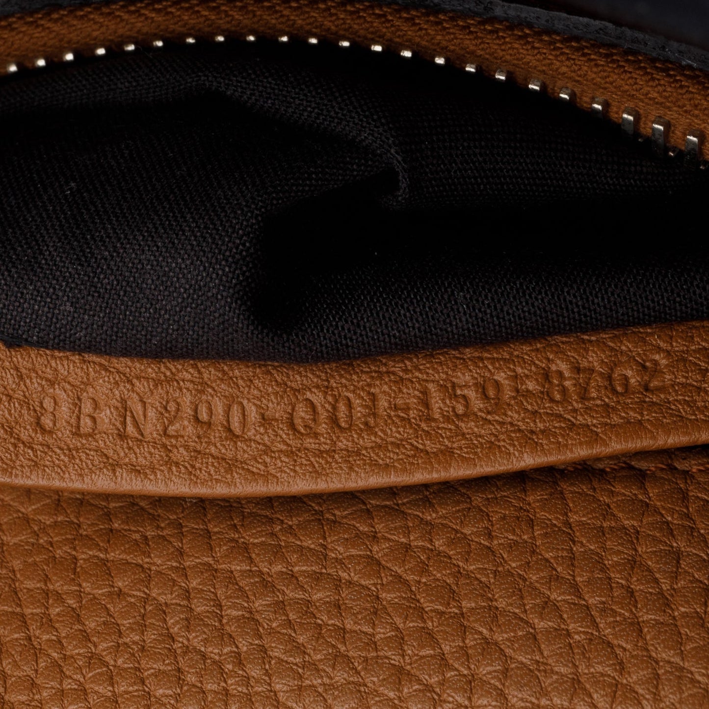 Fendi Black Cuioio Romano Selleria Medium Peekaboo Iconic Satchel