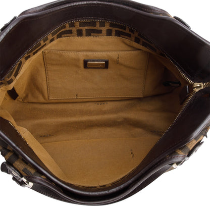 Fendi Brown Nylon Zucca FF Chef Tote