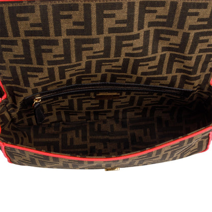 Fendi Zucca Jacquard FF 1974 Neon Baguette