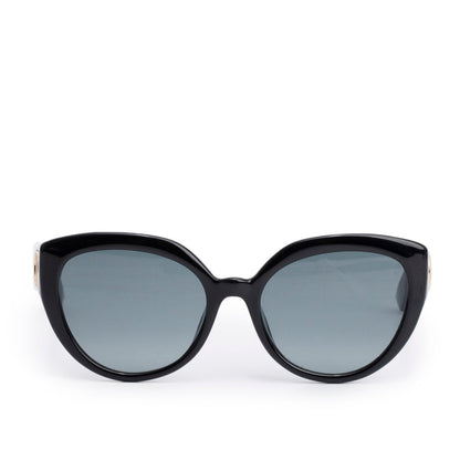 Christian Dior DDiorF Black Acetate Cat Eye Sunglasses