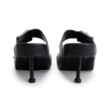 Balenciaga Black Nappa Leather Mallorca Sandal M80, Size 42