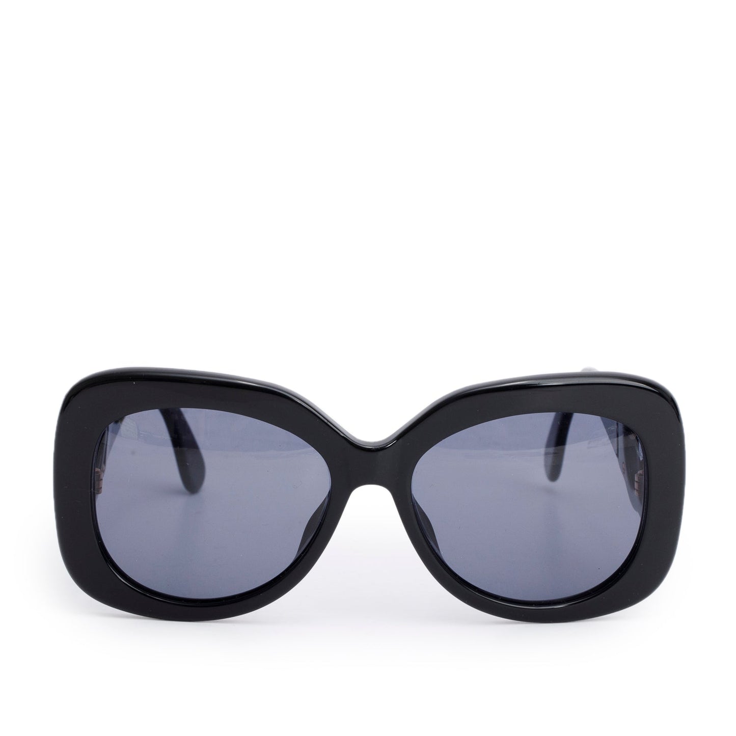 Chanel 05253 Black Interlocking CC Square Sunglasses