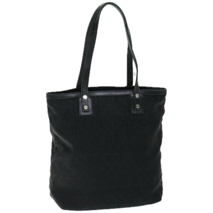Luxury CELINE C Macadam Canvas Tote Bag Black  66820