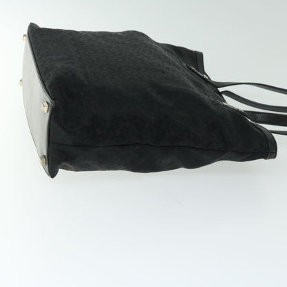 Luxury CELINE C Macadam Canvas Tote Bag Black  66820