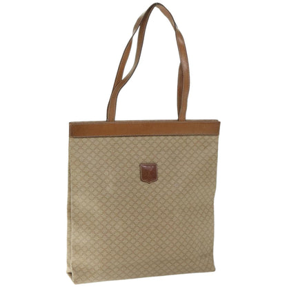 Luxury CELINE Macadam Canvas Tote Bag Beige  66821