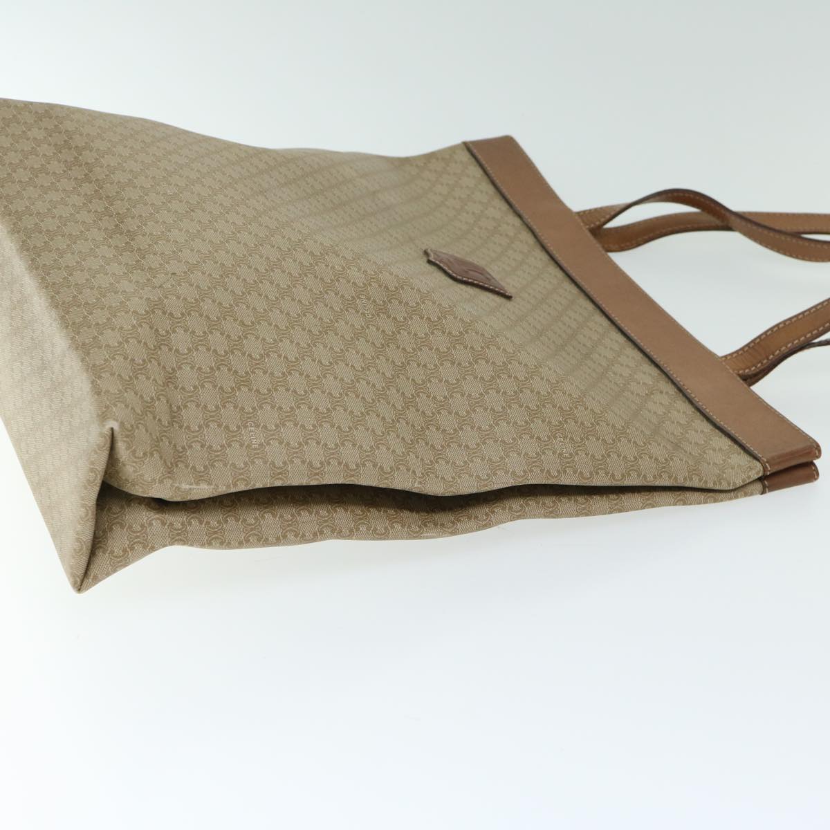 Luxury CELINE Macadam Canvas Tote Bag Beige  66821