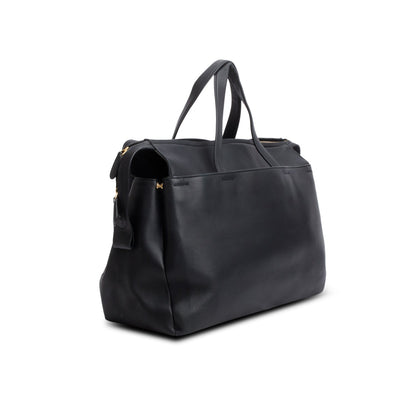 Balenciaga Black Lambskin Portfolio Sac Handle Bag