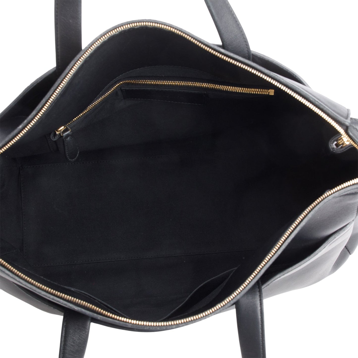 Balenciaga Black Lambskin Portfolio Sac Handle Bag